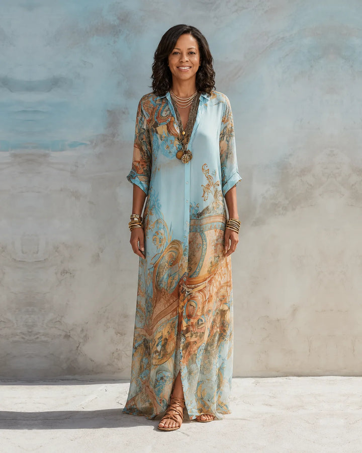 Jasmine | Mediterranean Shirt Dress