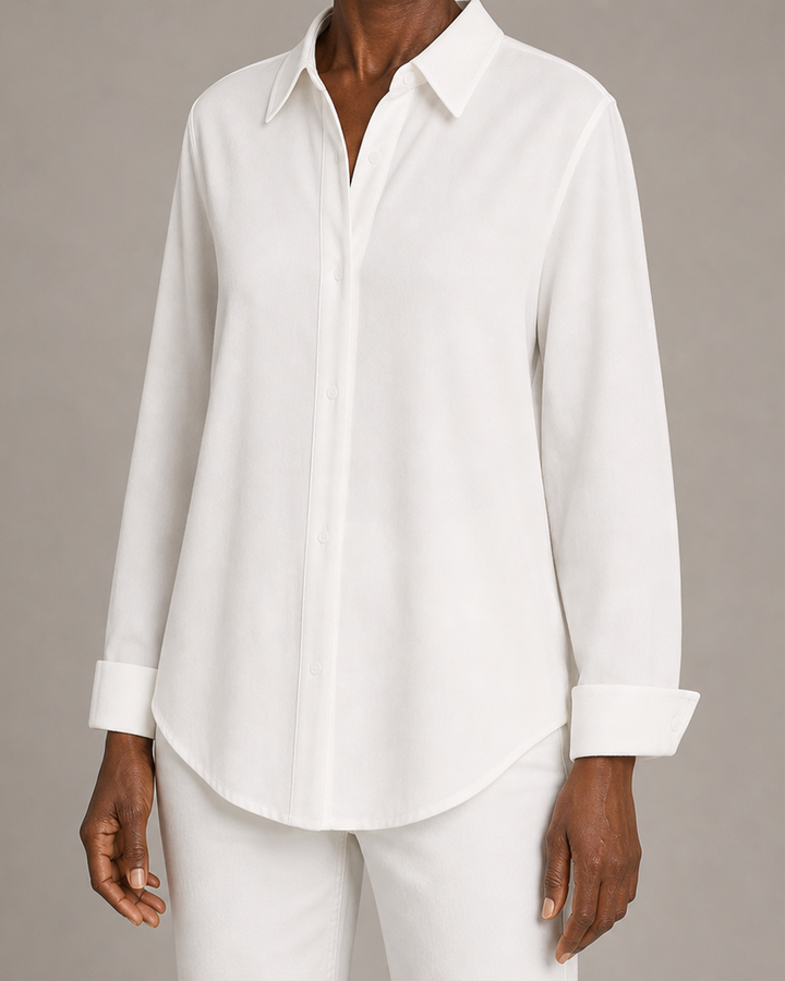 Mirande | Elegant Collared Button-Down Blouse