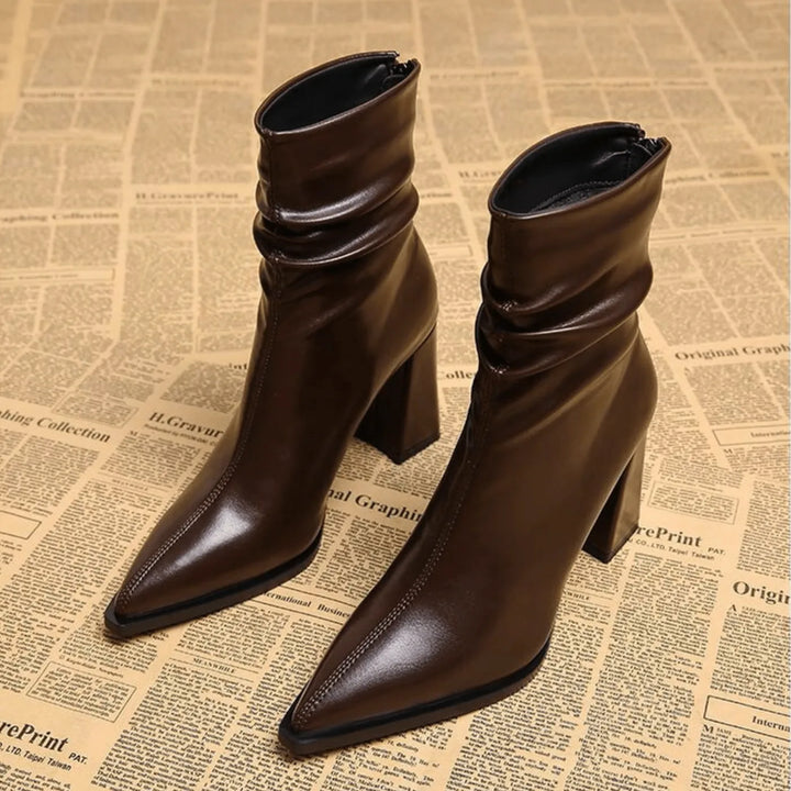 Fama | Leather Ankle Boots