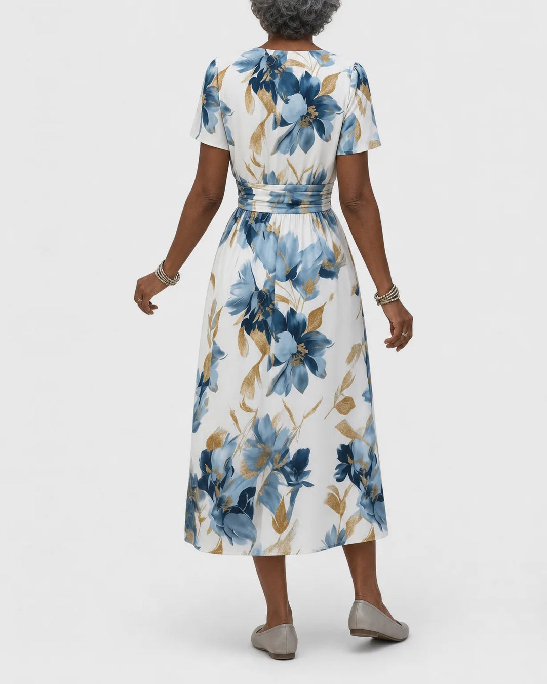 Lumi | Floral Wrap Midi Dress