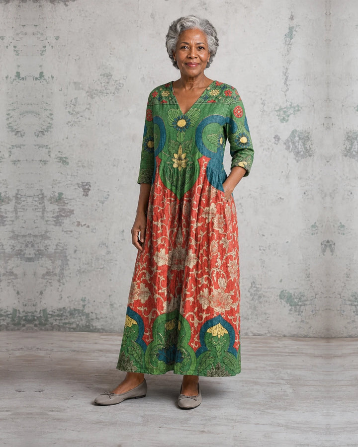 Judith | Vintage Floral Maxi Dress