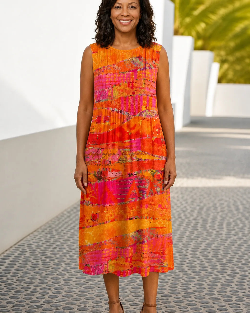 Halima | Sunset Midi Dress