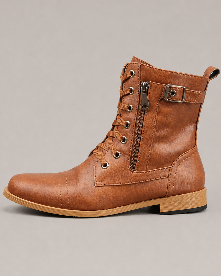 Altha | Ankle Boots With Laces And Side Zip