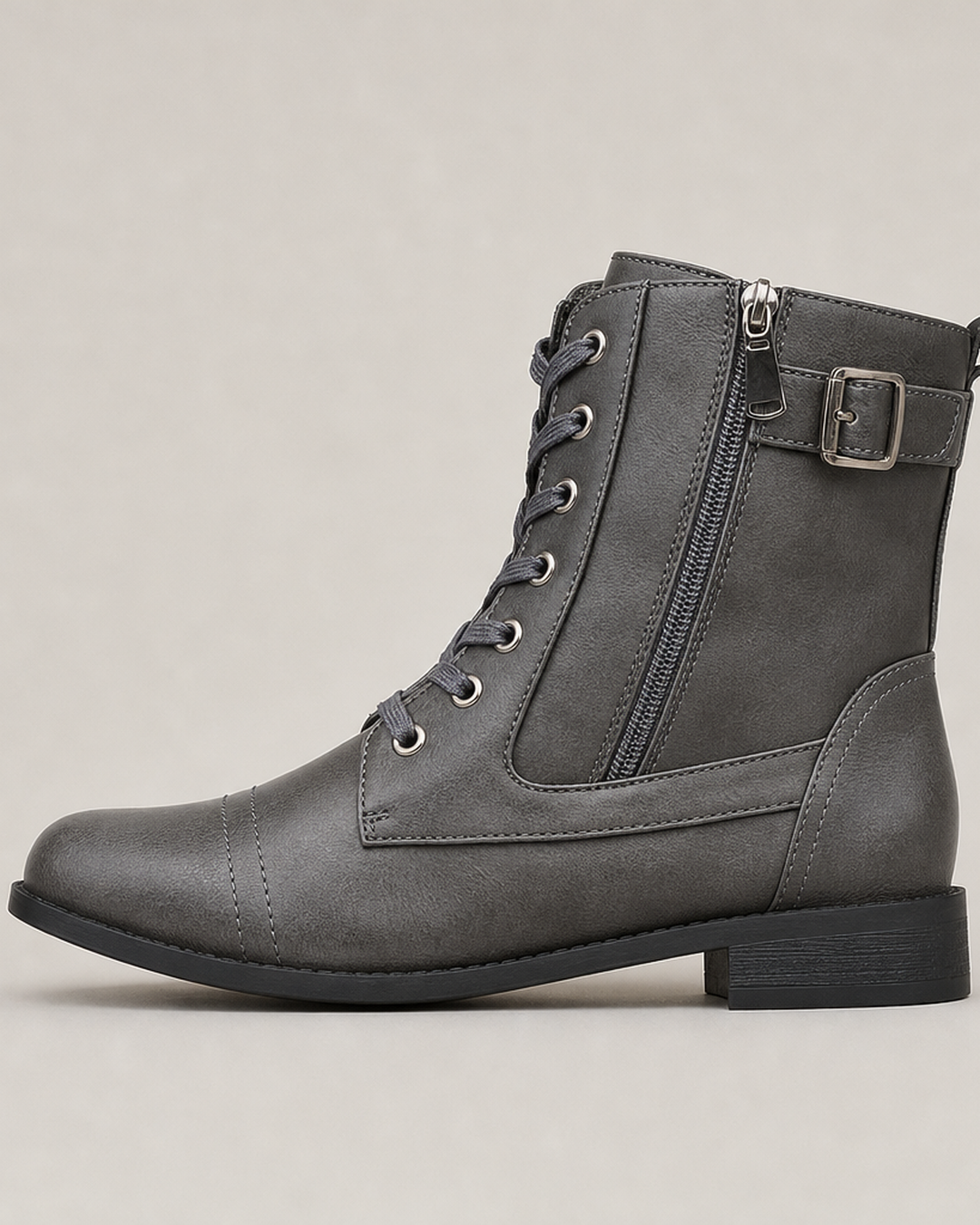 Altha | Ankle Boots With Laces And Side Zip