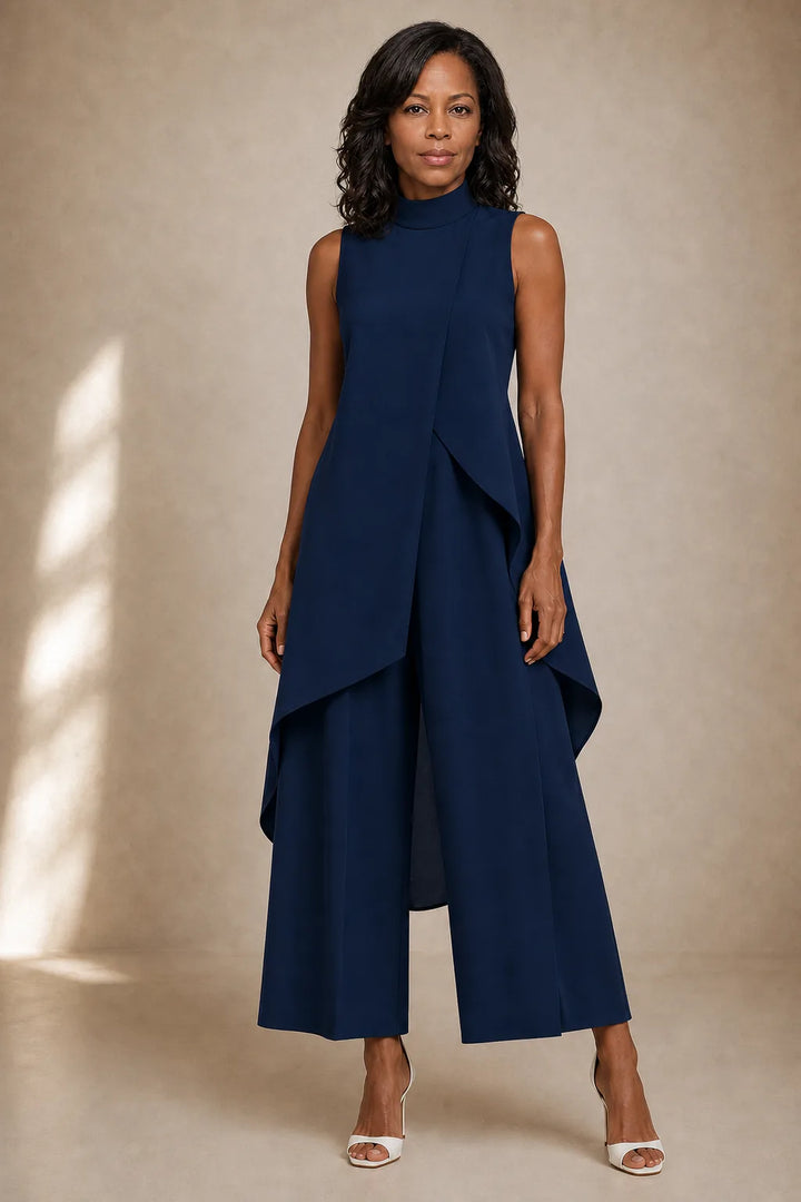 Efe | Sculpted High-Neck Jumpsuit
