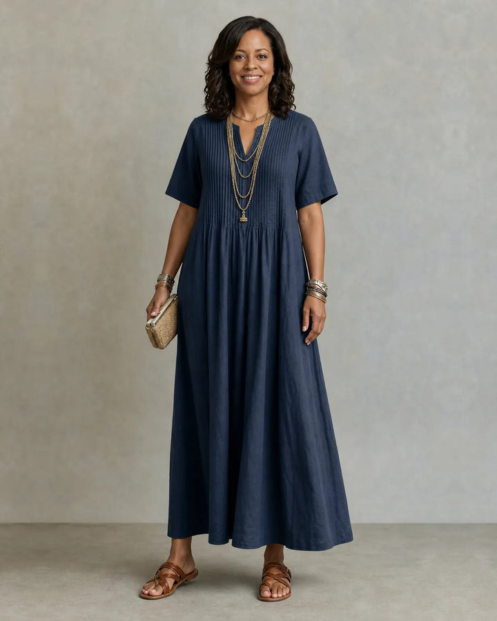 Livia Pintuck Maxi Dress