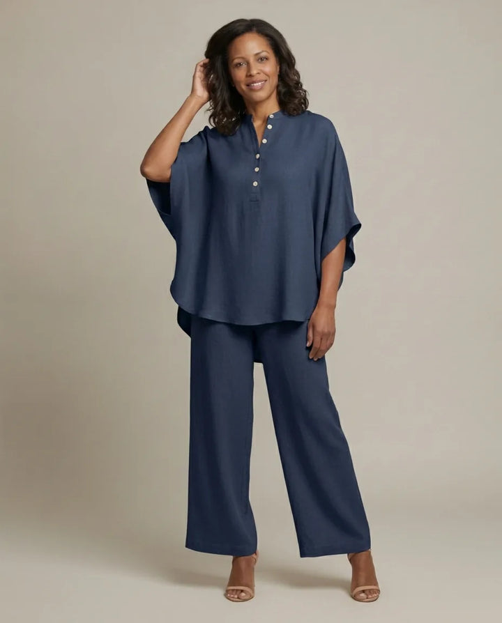 Mariel | Batwing Cotton Two-Piece Set