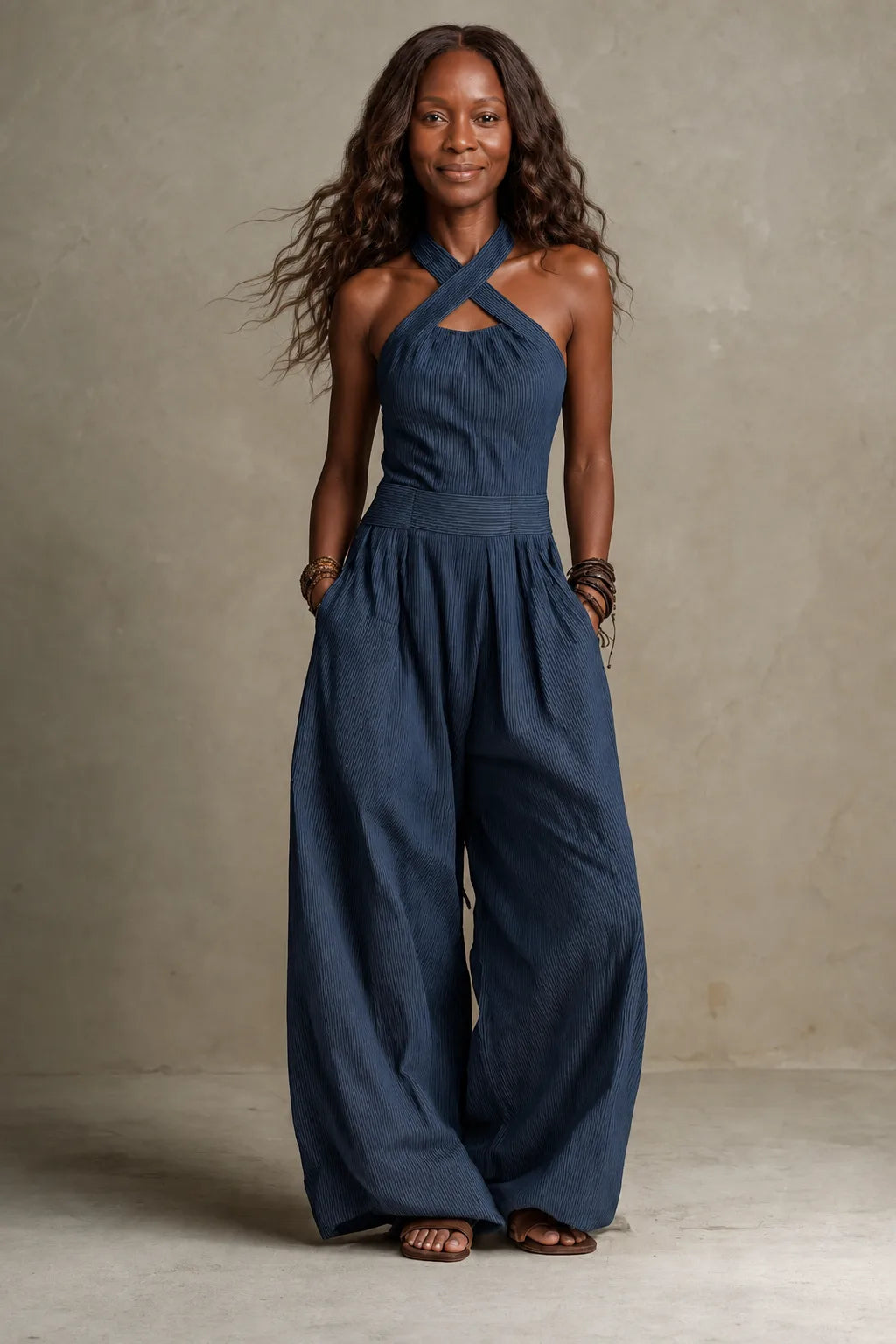 Colette | Fluid Open-Back Jumpsuit