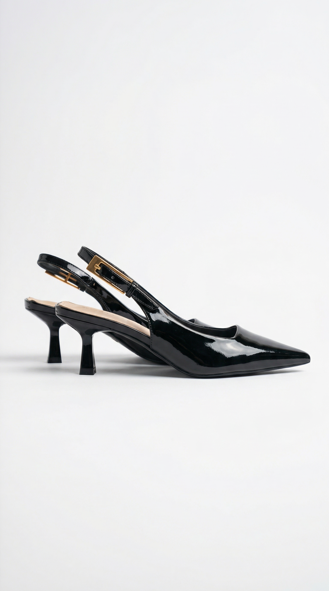 Pearline | Low Slingback Patent Pumps
