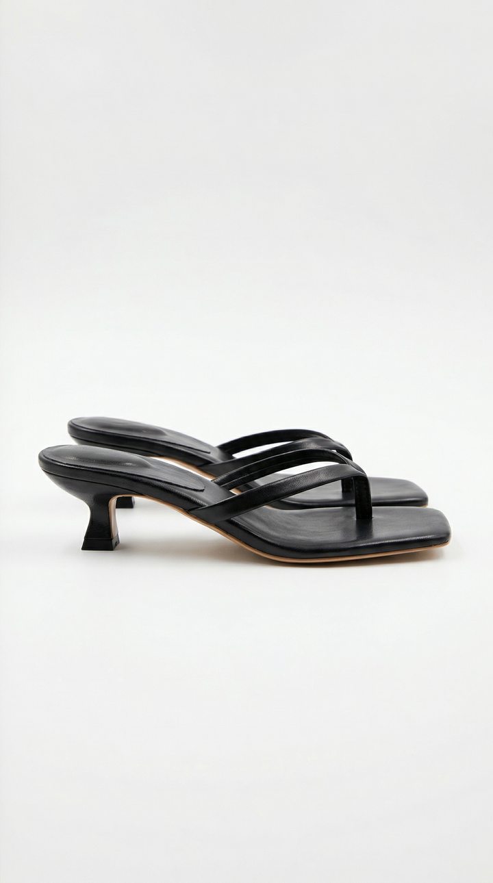 Emmeline | Kitten-Heel Thong Sandals