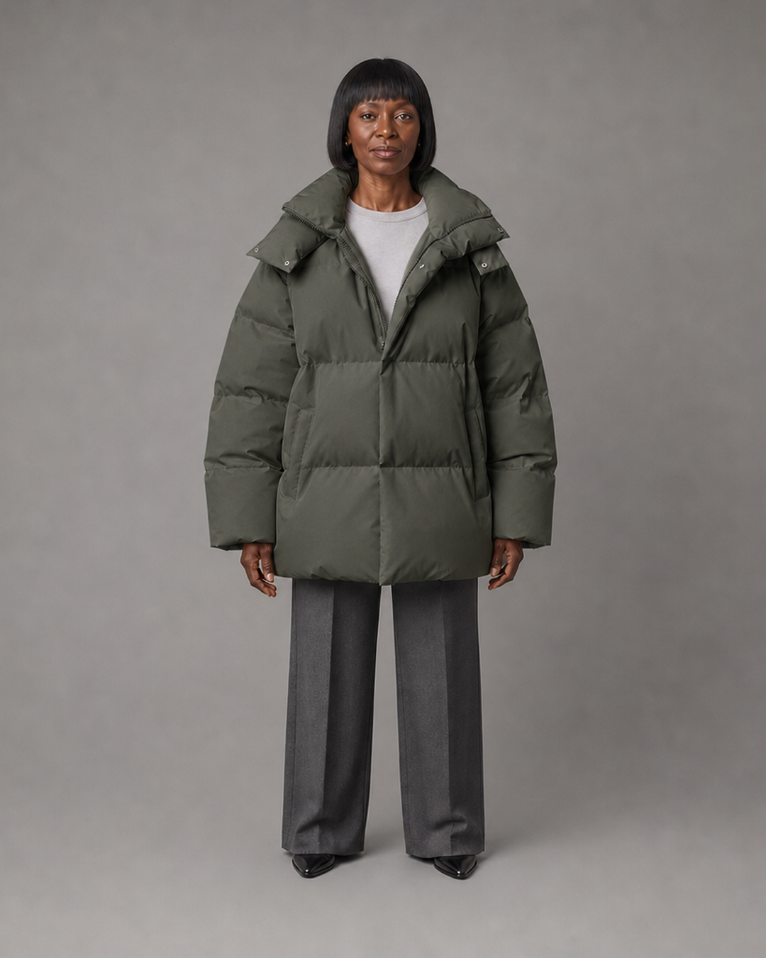 Nia | Loose Cotton Padded Jacket