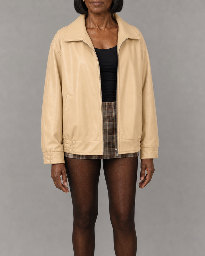 Hattie | Relaxed Zip-Up Bomber Jacket
