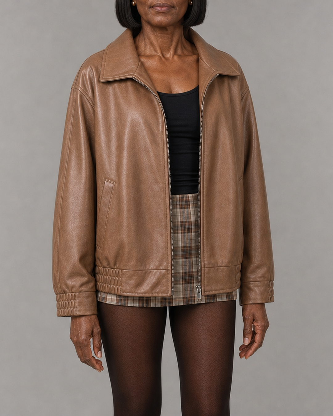Hattie | Relaxed Zip-Up Bomber Jacket