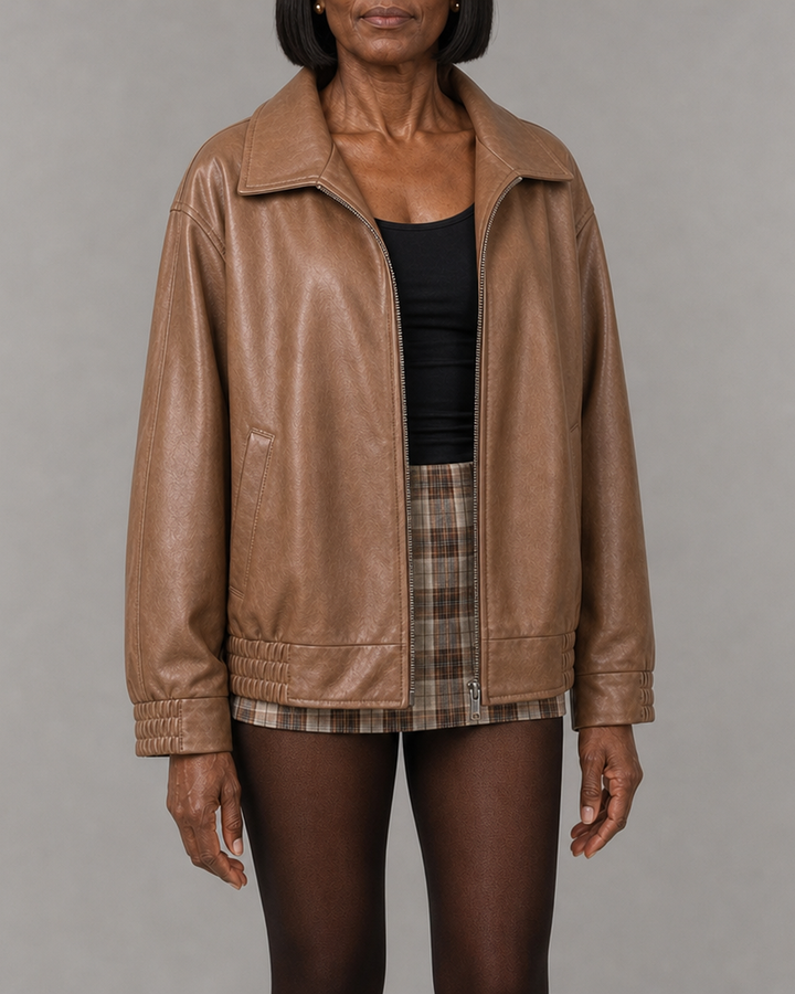 Hattie | Relaxed Zip-Up Bomber Jacket