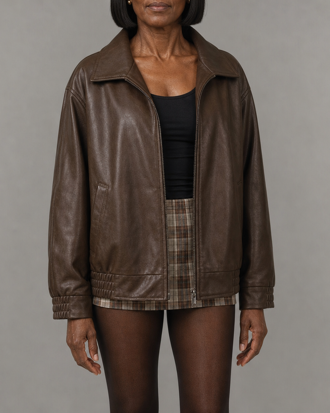 Hattie | Relaxed Zip-Up Bomber Jacket