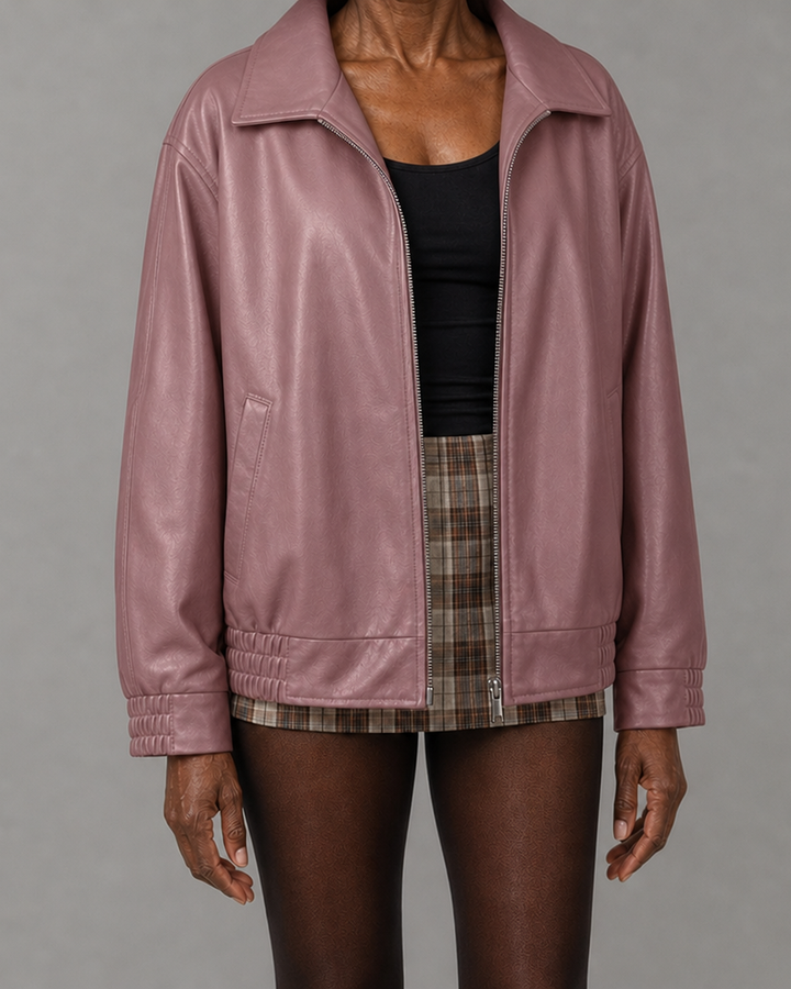 Hattie | Relaxed Zip-Up Bomber Jacket