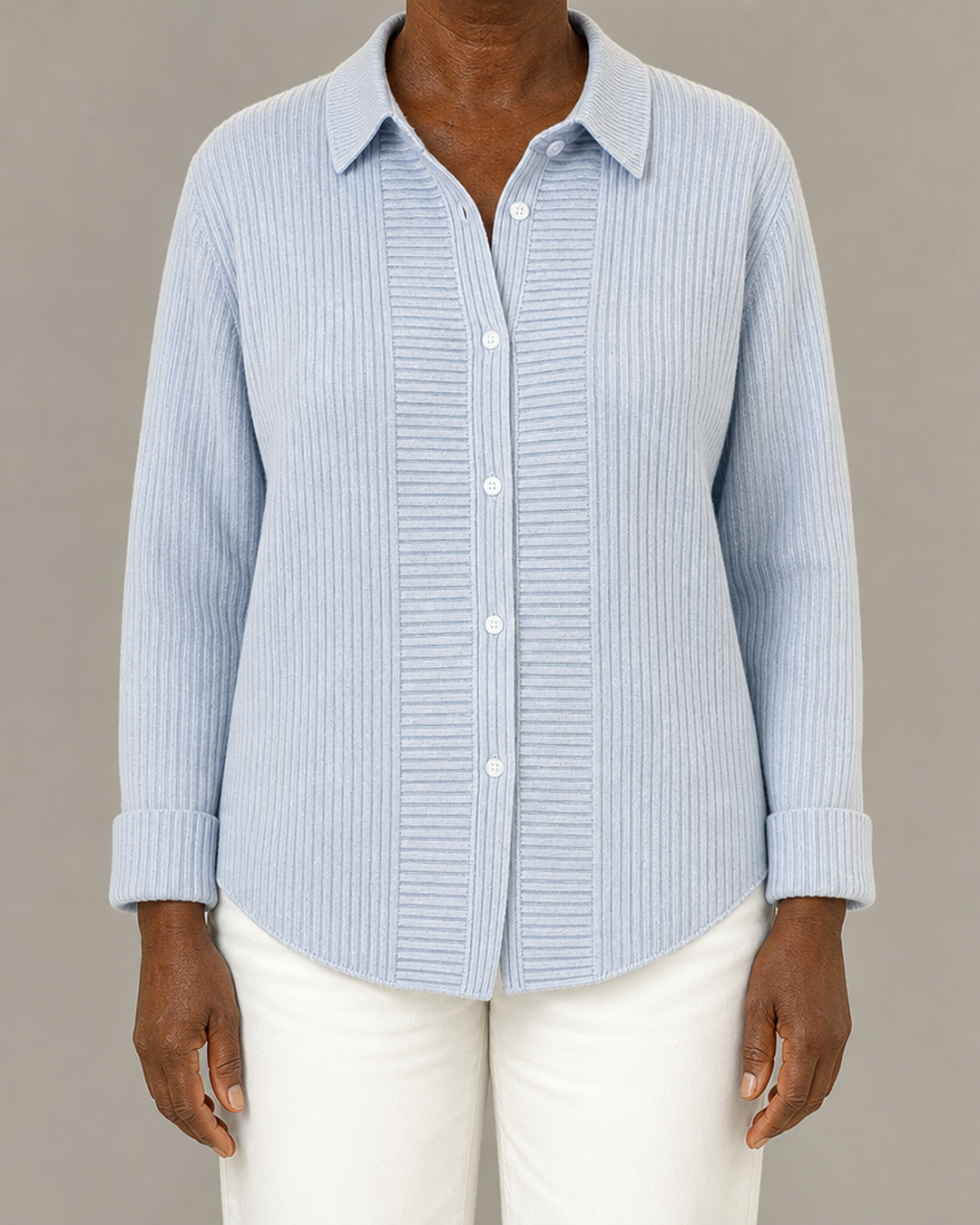Norelle™ | Casual Striped Button Front Blouse