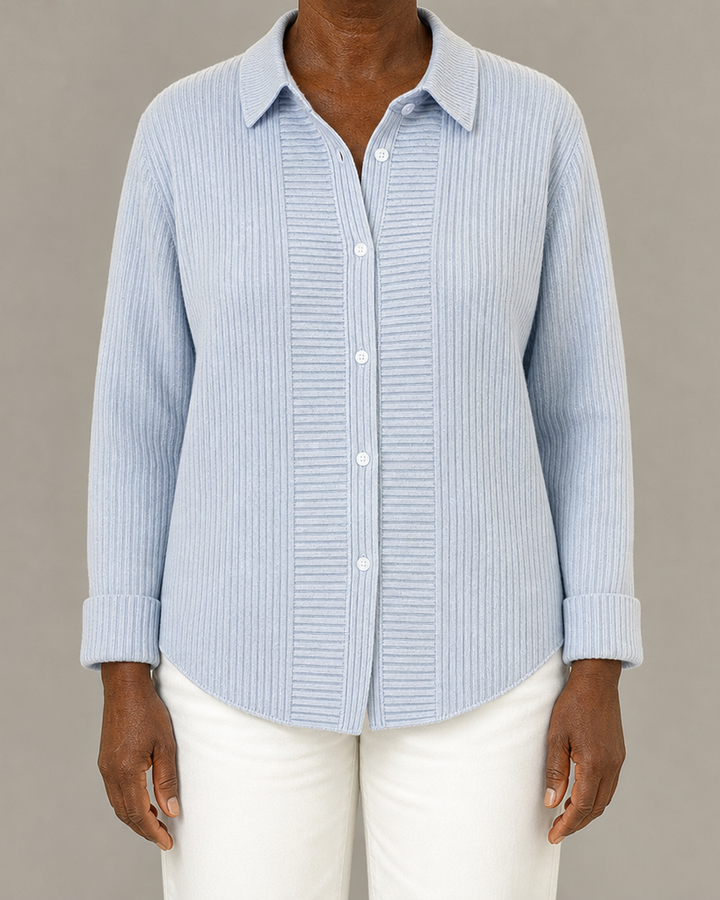 Norelle™ | Casual Striped Button Front Blouse