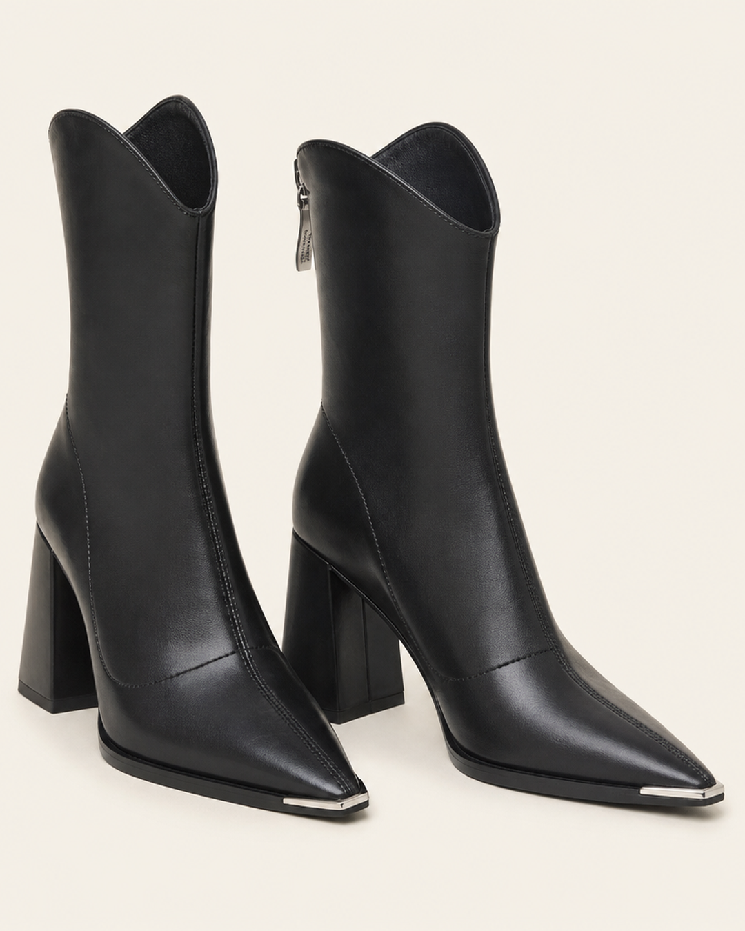 Charmaine | Chelsea Ankle Boots With Metal Toe
