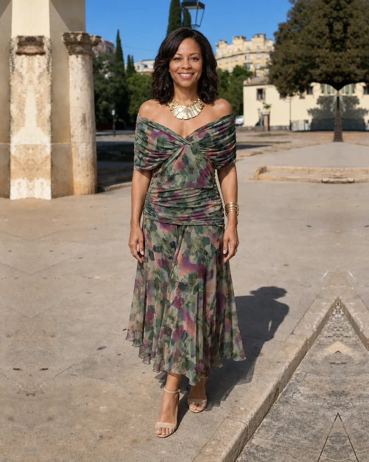 Lydia | Off Shoulder Maxi Dress