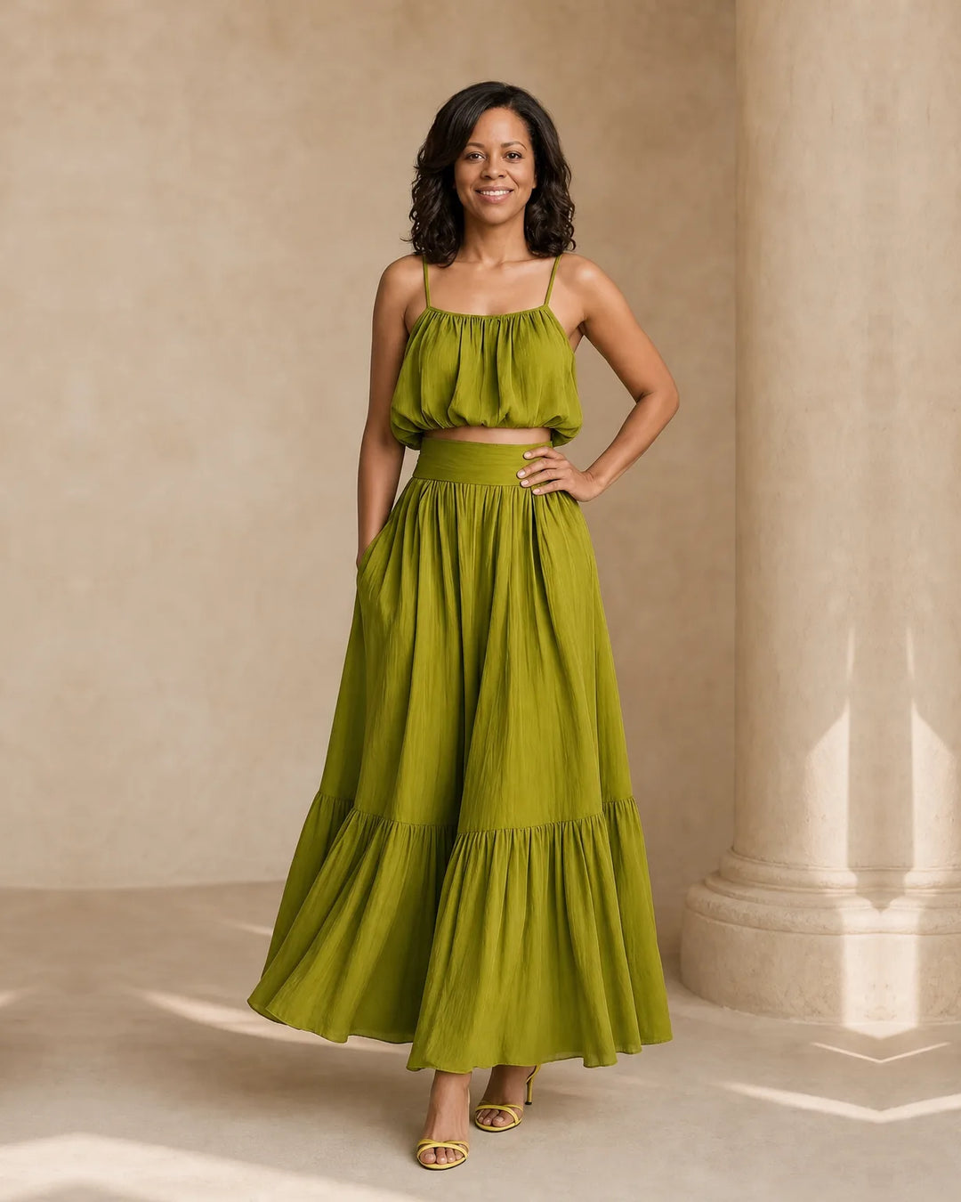 Solana | Tiered Ruffle Maxi Dress