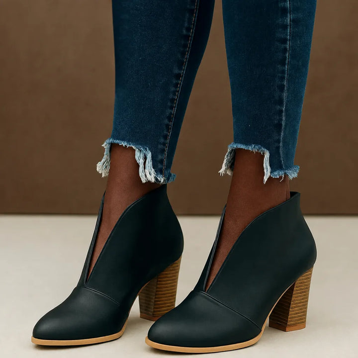 Penda | Leather Ankle Boots