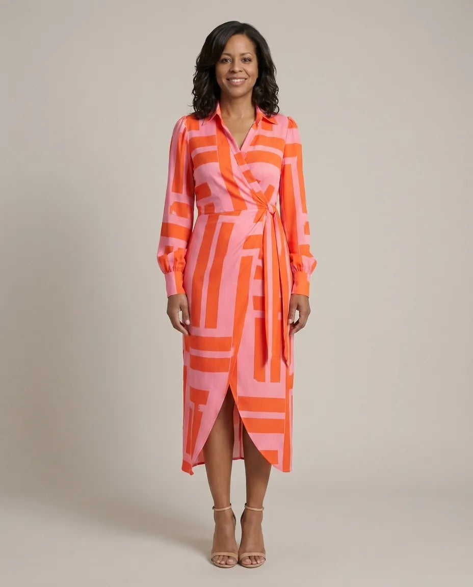 Josephine | Printed Wrap Dress