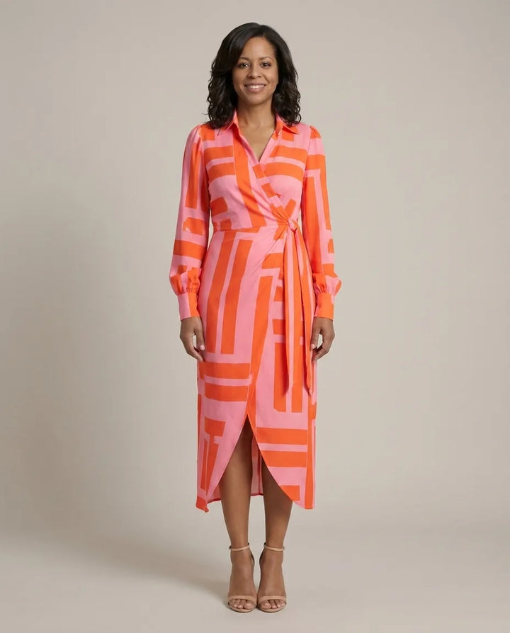 Josephine | Printed Wrap Dress