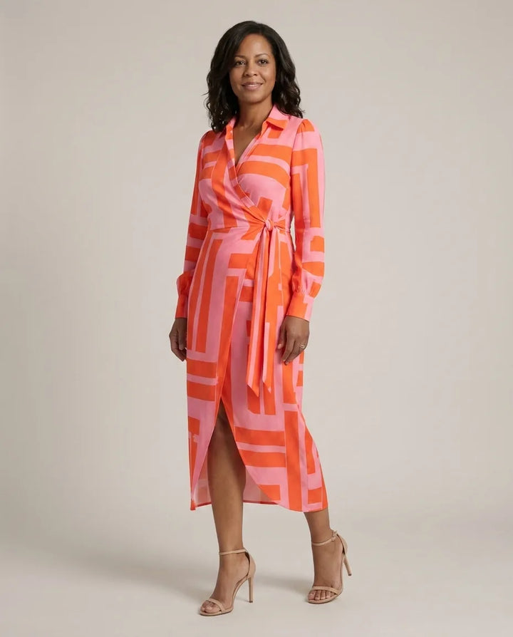 Josephine | Printed Wrap Dress