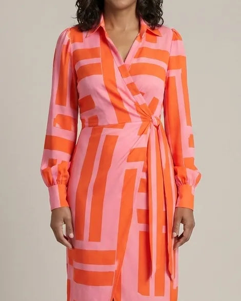 Josephine | Printed Wrap Dress