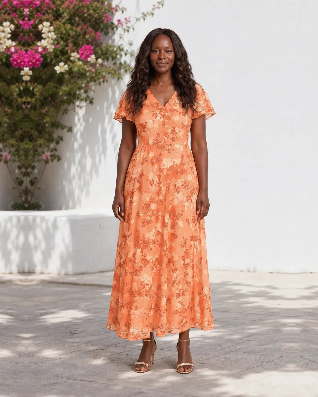 Makeda | Elegant Midi Dress