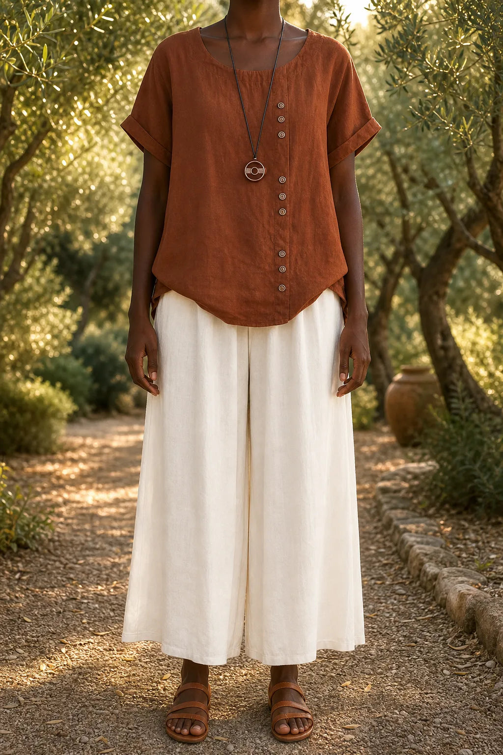 Matilda | Relaxed Button-Detail Blouse