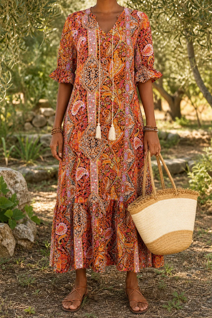 Sylvie | Bohemian Tiered Maxi Dress