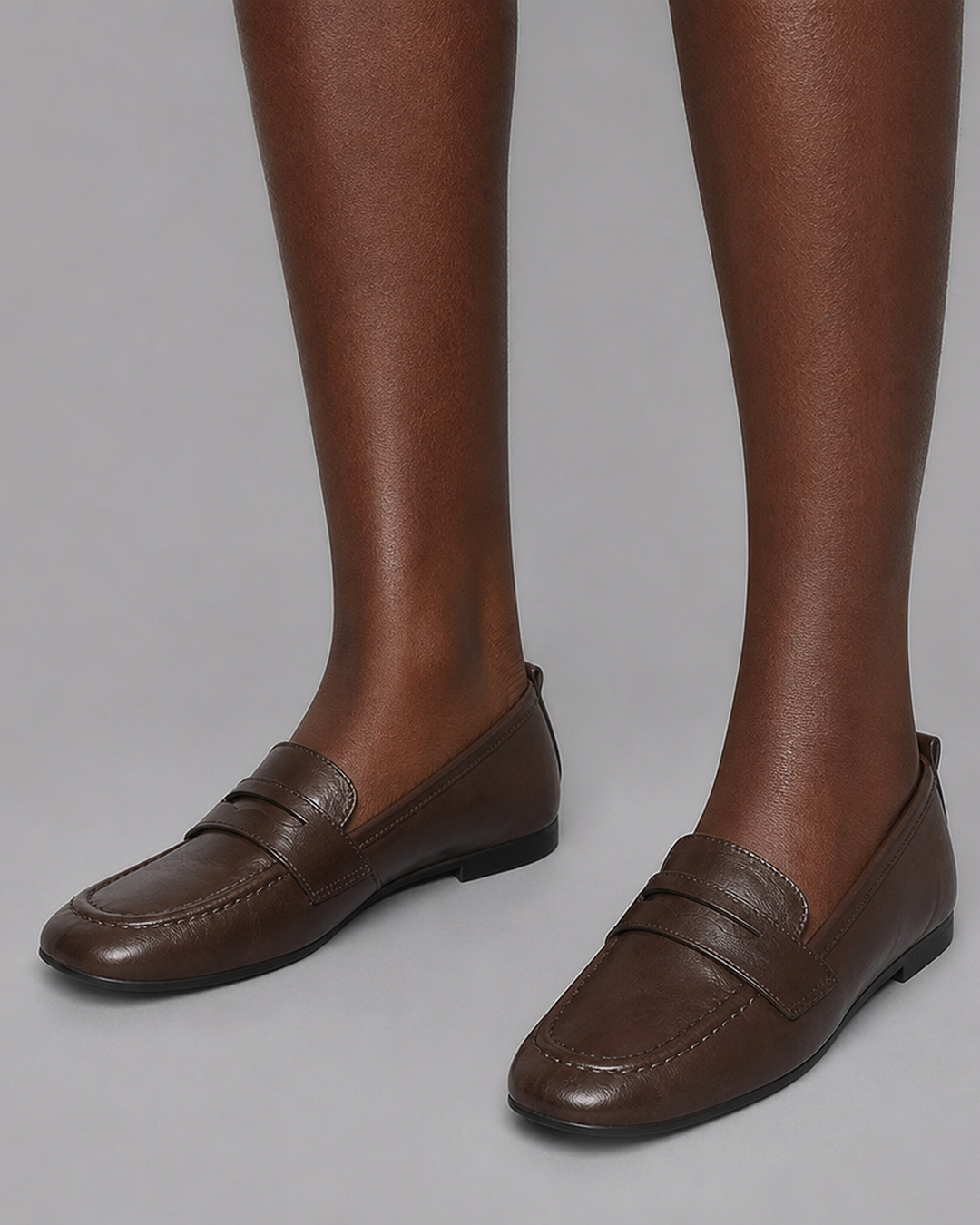 Erma | Square-Toe Penny Loafers