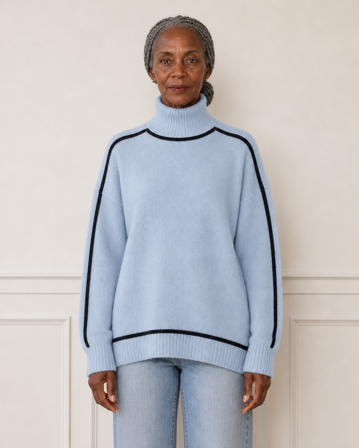 Oversized trui met col