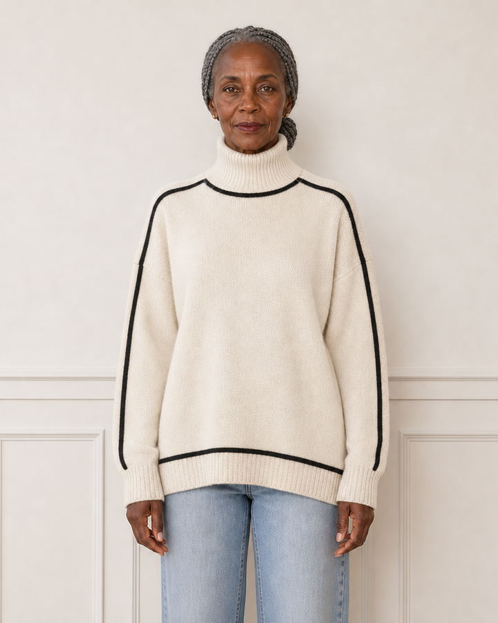 Oversized trui met col