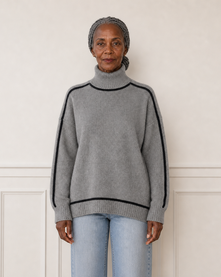 Oversized trui met col