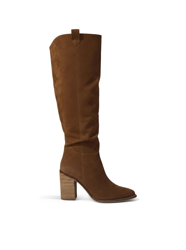 Ndeye | Tall Western Leather Boots