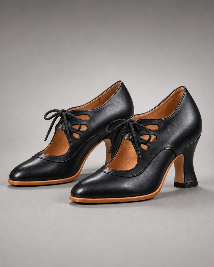 Philomène | Escarpins à lacets vintage