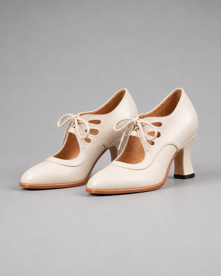 Philomène | Escarpins à lacets vintage