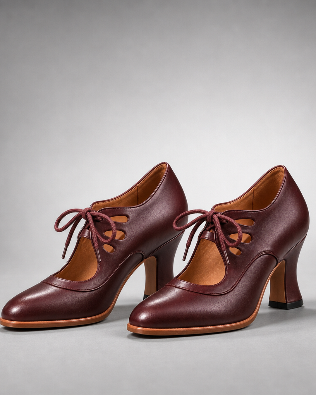 Philomène | Escarpins à lacets vintage
