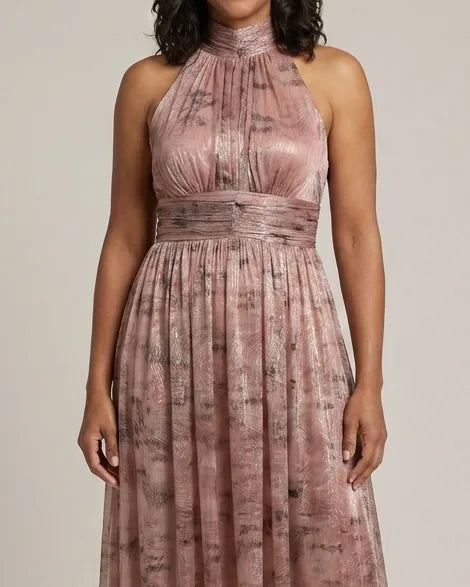 Reese | Textured Finish Sleeveless Midi Dress