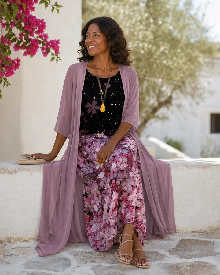 Antoinette | Floral Layered Two-Piece Set