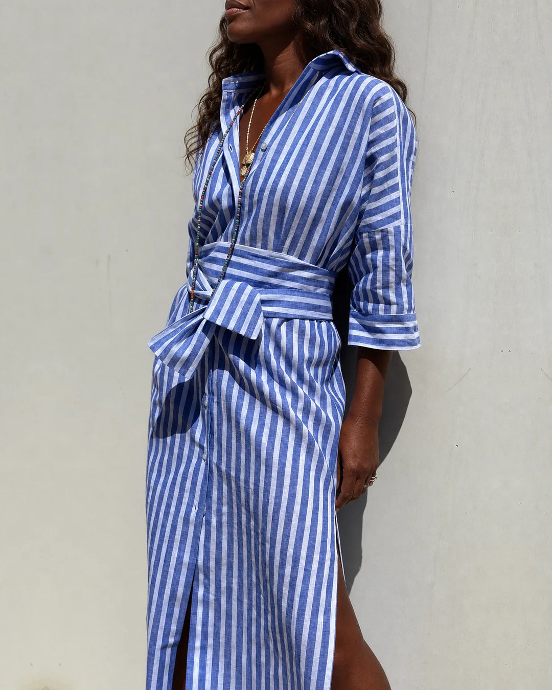 Sophia | Striped Shirt Dress