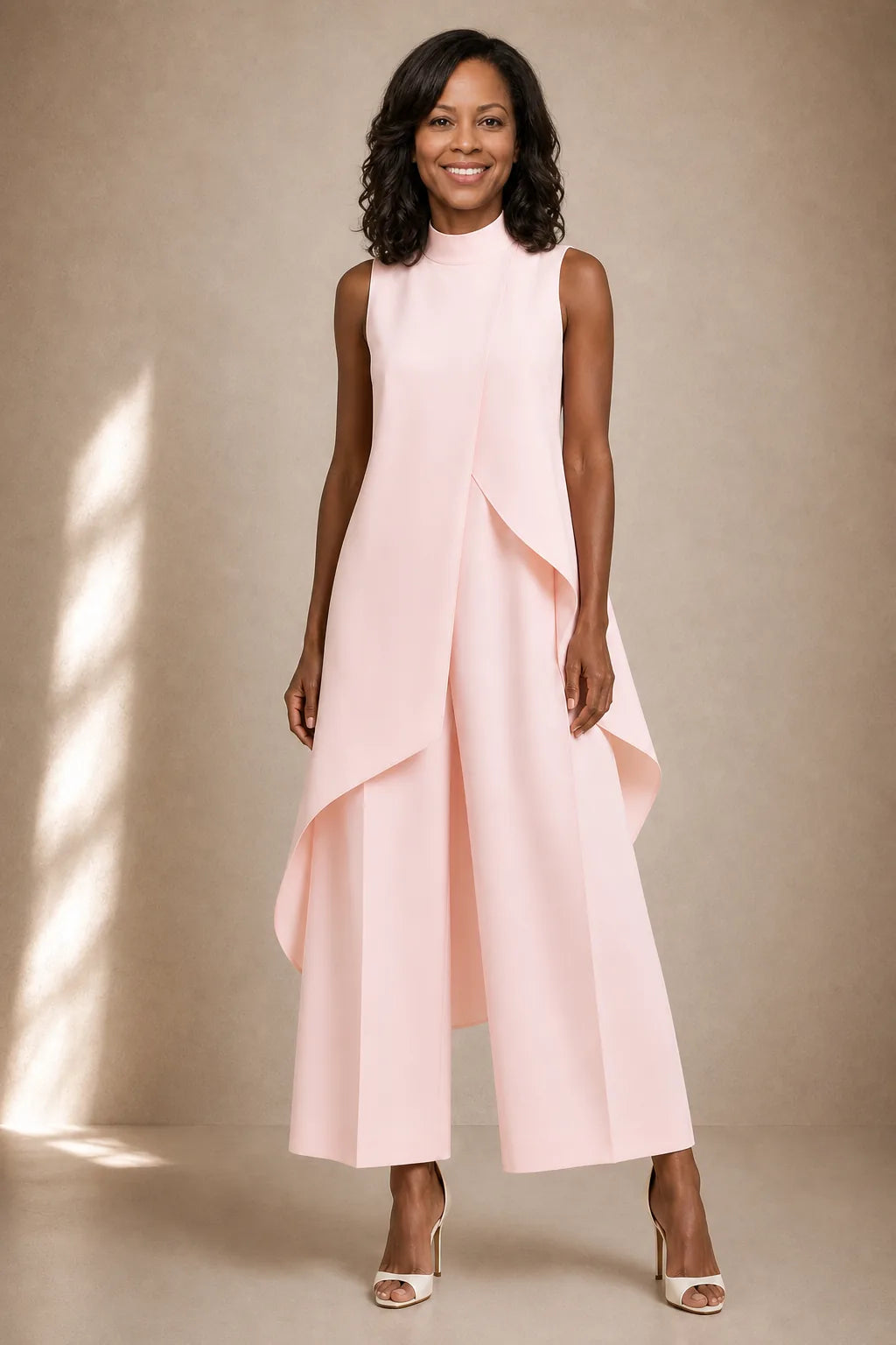 Efe | Sculpted High-Neck Jumpsuit