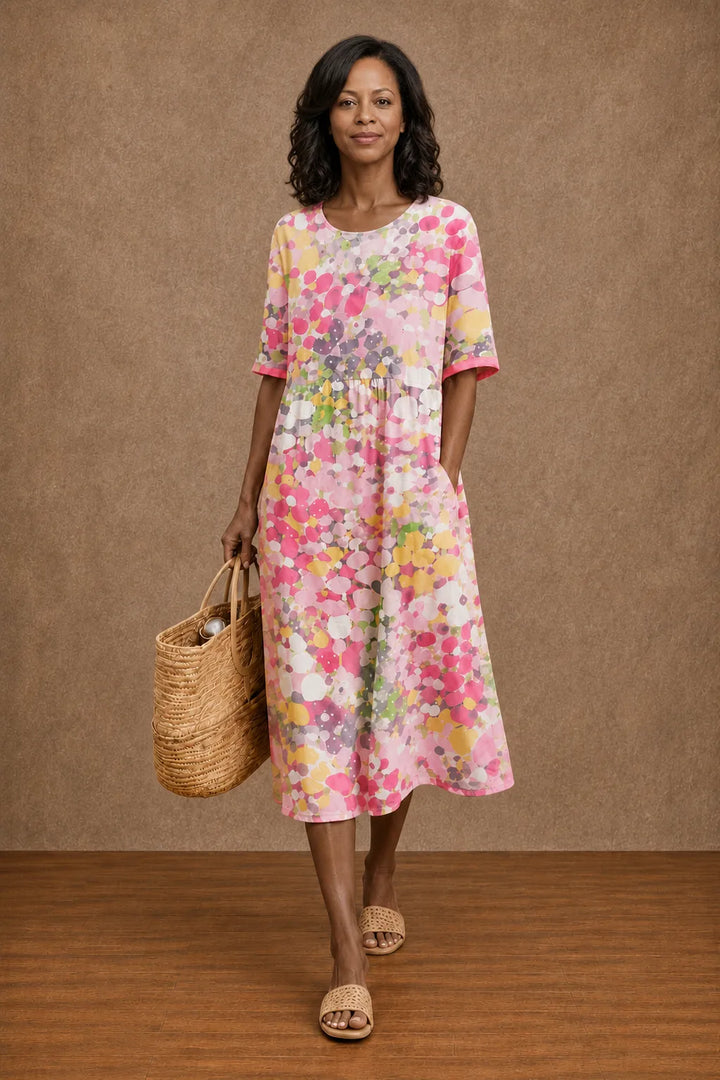 Hauwa | Floral Summer Midi Dress