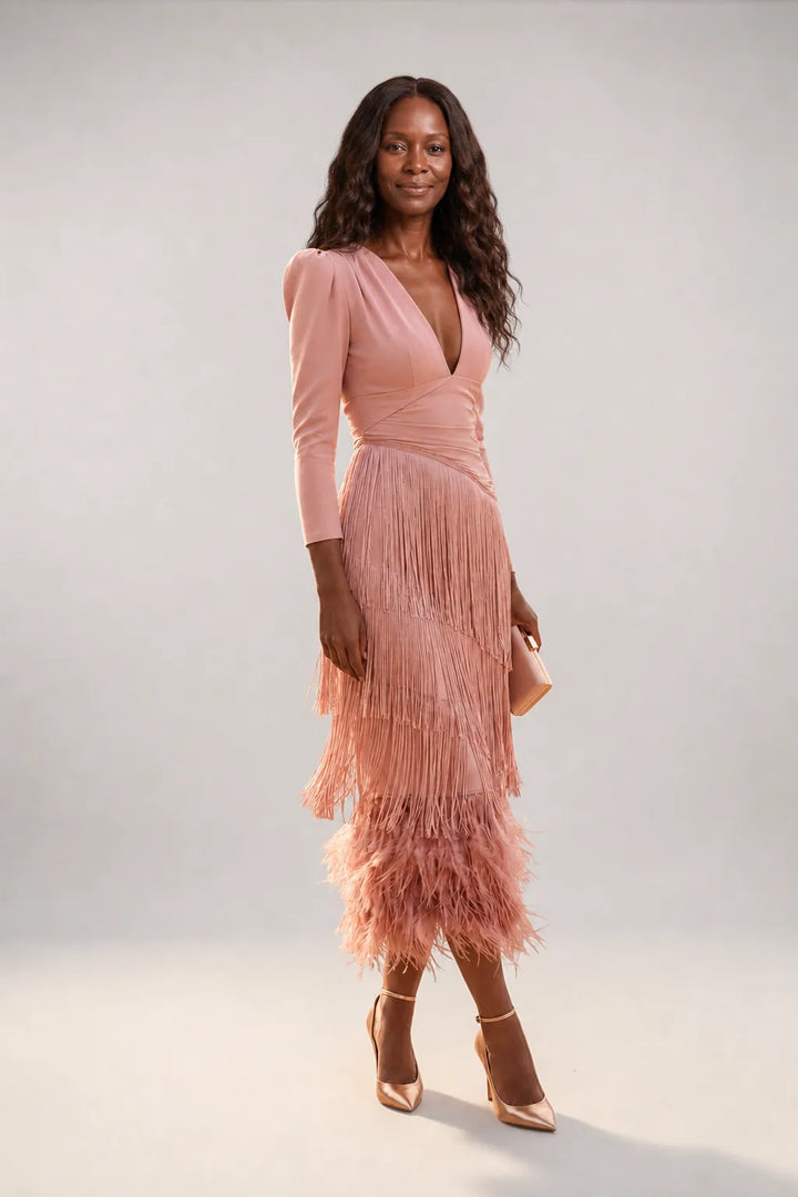 Peju | Fringed Midi Dress