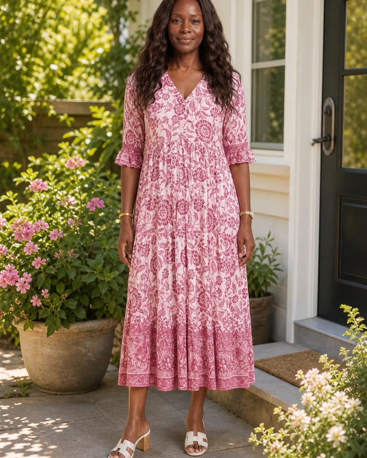 Aisha | Graceful V-Neck Floral
