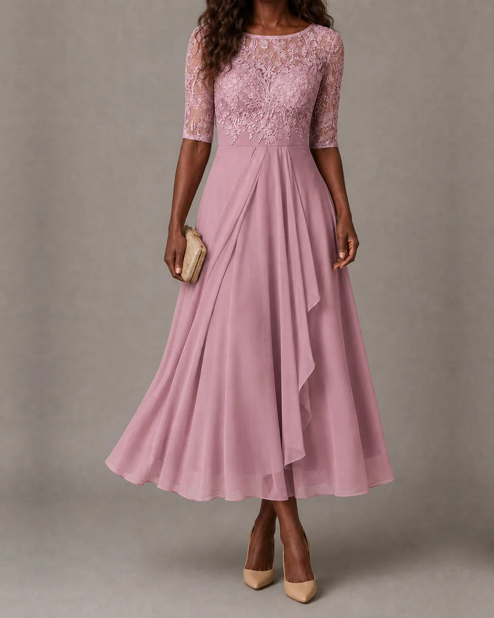 Rosa | Lace Midi Dress