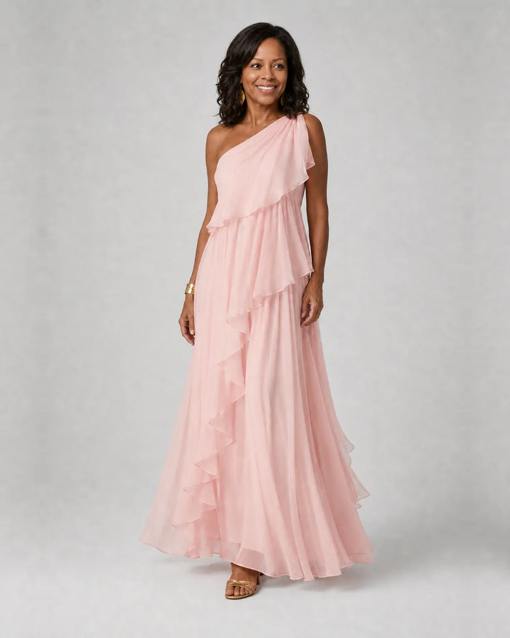 Simi | Cascading Ruffle Maxi Dress